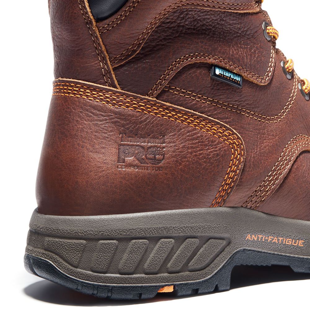 Botas de Trabajo Masculino - Timberland Pro® Helix Hd 8\" Comp Toe - XMGLQ8031 - Marrom